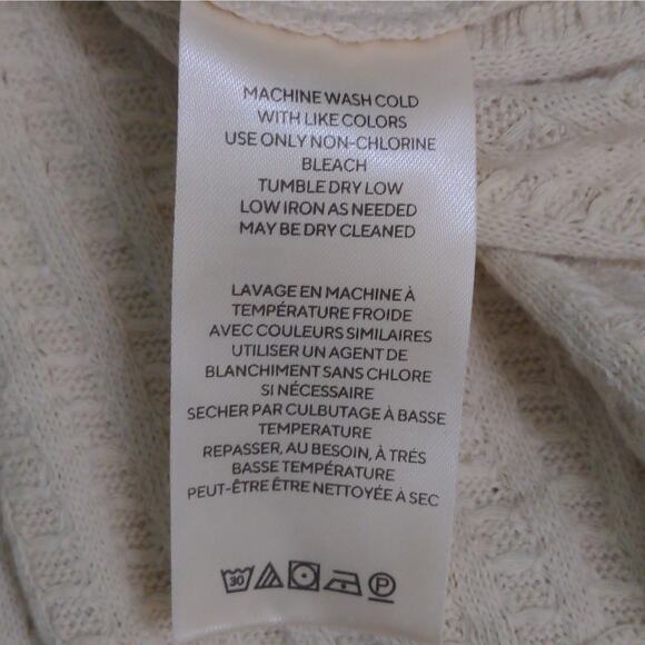 Free People Juicy Long Sleeve Top Stone Cold Cowlneck Crossover Oversized L New - Picture 7 of 11